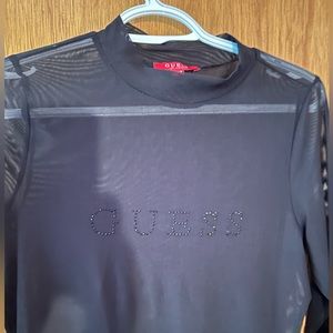 Guess black sheer dress